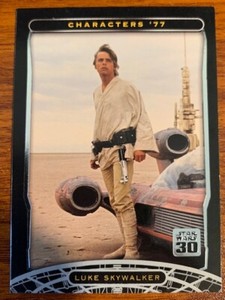 2007 Topps Star Wars 30th Anniversary #5 Luke Skywalker Used Free Shipping