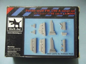Black Dog Focke-Wulf FW 190 A detail set A48004 1/48 - Imagen 1 de 1
