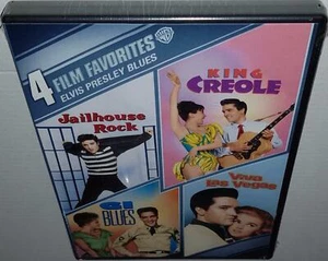 4 FILM FAVOURITES ELVIS PRESLEY BLUES NEW R1 DVD GIRL JAILHOUSE ROCK G.I. BLUES - Picture 1 of 1