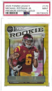 Michael Pittman Jr 2020 Panini Legacy Premium Edition Rookie Gold/25 PSA 9 Colts - Picture 1 of 2