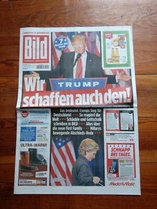 Original Bildzeitung 10.November 2016 - Präsident - Wahl - USA - Donald Trump - Bild 1 von 1
