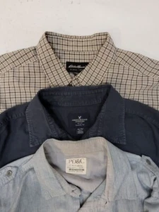 Langarm Hemd mit Knopfleiste 3er Pack Paket 3 Herren Freizeit Gr. XL /WE3504 R1 - Bild 1 von 4