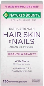 Nature's Bounty Extra Strength optimale Lösungen Haare, Haut & Nägel 150 Softgels - Bild 1 von 7
