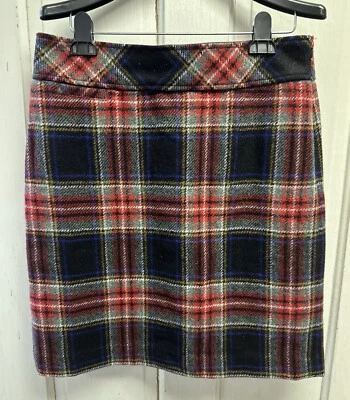 Falda a cuadros de lana LL Bean talla 8 forrada Foto 1 de 3