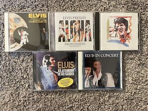 Elvis 5 CD Lot Live Collection. In Concert. Aloha. Alternate. In The Garden.