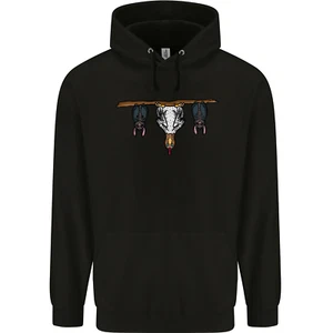 Sudadera con capucha A Funny Chicken con murciélagos para hombre 80 % algodón - Imagen 1 de 11