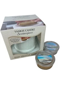 Yankee Candle Scenterpiece Meltcup Warmer - 1316948C Dove Weave w/2 extra scents - Picture 1 of 5