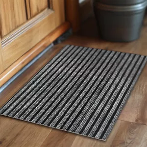 Gestreifte Fußmatte rutschfest Indoor Flur Läufer Matte Küchenläufer Eingangsmatte - Bild 1 von 17