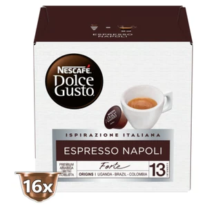 Nescafe Espresso Napoli Dolce Gusto Compatible Coffee Capsules Box | 16 Drinks - Picture 1 of 5