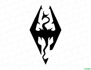Skyrim Dragon Sigil Elder Scrolls / Dragonborn / Dovahkiin / Decal Sticker