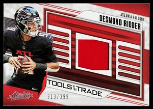 Parche Desmond Ridder #/399 2023 Panini Absolute TOTT Atlanta Falcons NFL - Imagen 1 de 2