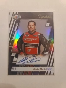 2023 Prizm NASCAR 75th Anniversary Signatures B.J. McLeod Autograph Holo 11/75 - Picture 1 of 2