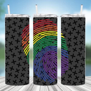 LGBTQ+ 6- Includes One 20oz Metal Insulated Tumbler, Lid & Straw - Picture 1 of 3