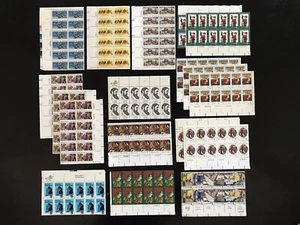 18 U.S. MINT STAMP SHEETS (12/SHEET) & 25 SINGLE STAMPS 241 STAMPS SEE PHOTOS! - Picture 1 of 12