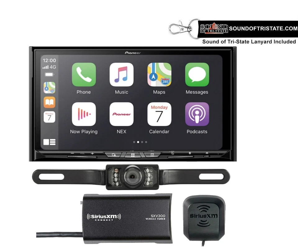 Receptor de navegación Pioneer AVICW8600NEX con sintonizador SiriusXM y cámara de matrícula Foto 1 de 1