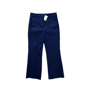 J.Crew Kelsey Pant Blue Career Work Cropped Straight Leg Women’s Petite 2 NWT - Picture 1 of 9