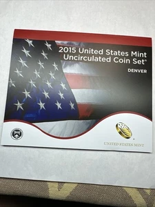 New 2015 US Uncirculated Coin Sets US Mint Denver 14 Coins Set - Picture 1 of 12