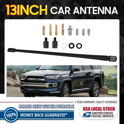 13" inch Antenna Mast Black Rubber Radio AM/FM for 2001-2003 GMC Sierra 1500 HD - Imagem 1 de 4