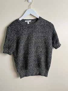 Max Mara Women’s Short Sleeve Crew Neck Black Textured Sweater Size Small - Picture 1 of 5