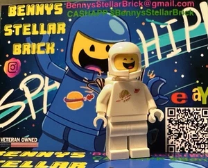 Lego Classic Raumfahrer Benny Brown mit gerissenem Helm & Lufttank - Bild 1 von 3