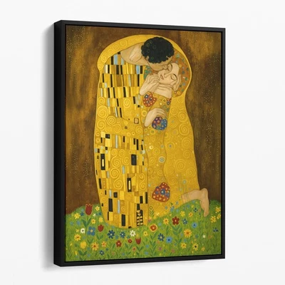 The Kiss by Gustav Klimt Canvas Wall Art Print - Image 1 of 4