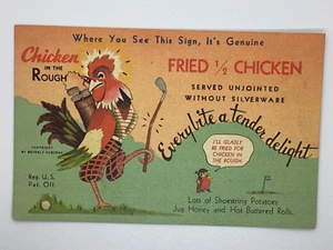 Postcard Chicken in the Rough Advertising $100 cash price Oklahoma H418 - Bild 1 von 2