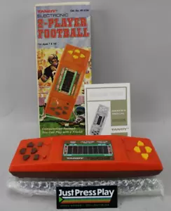 Vintage Tandy Electronic 2-Player Football Handheld Game CIB - Picture 1 of 18
