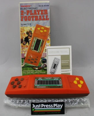 Juego portátil de fútbol americano Tandy Electronic vintage para 2 jugadores en caja original Foto 1 de 4