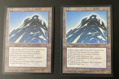 2x Land Cap Ice Age NM/LP+ Rare Vintage MTG Magic: The Gathering - Image 1 of 2