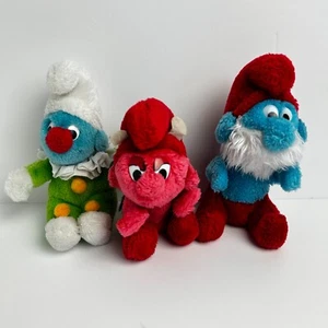 Vintage The Smurfs Plush | Peyo 1981 1984 | GC | Papa / Clown / Devil - Photo 1/15