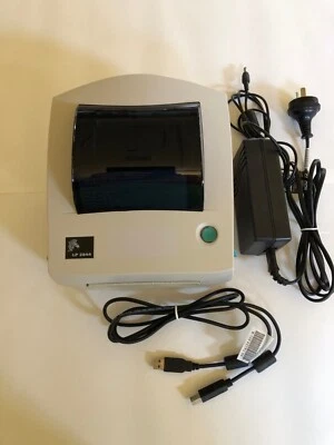 USED Zebra LP 2844 Thermal Printer Parallel Serial USB Power Adapter included - image 1 of 4