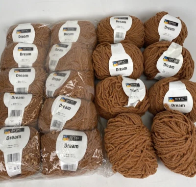 16 +2 Skein Lot Schachenmayr SMC DREAM Yarn Bulky Chenille Loom Knit Crochet - Image 1 of 4
