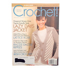 Crochet ! Magazine mars 2009 veste enveloppante chandails afghans manteau fourre-tout sac à vin v