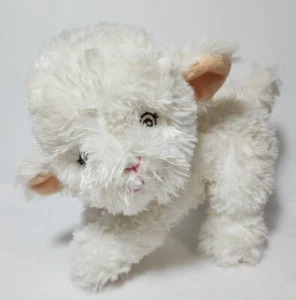 Garanimals Bebé Peluche Cordero Relleno Blanco Esponjoso Suave Marrón Cinta Arco 9" 2015 - Imagen 1 de 18