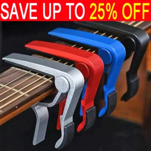 Aluminium Guitar Capo Trigger Quick Release Electric Acoustic Guitar BassUkulele - Picture 1 of 11