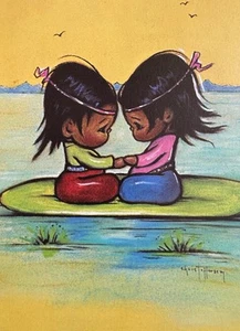 3 NEW Vintage Gerda Christoffersen Native American Card Roommate Anniversary - Picture 1 of 6