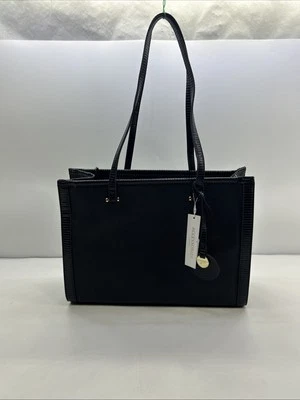 Bolso de Mano Accessorize London Para Mujer Imitación Cuero Negro Rosie Book Nuevo Foto 1 de 4