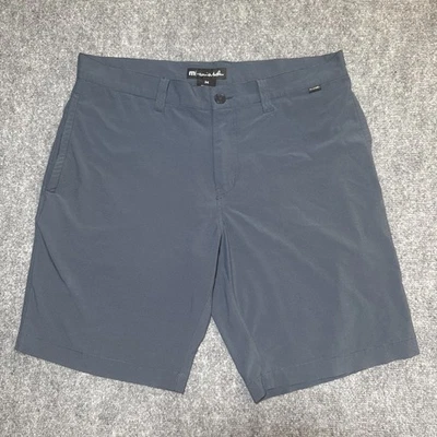 Travis Mathew Starnes 4 Way Stretch Mens Golf Shorts Size 34 Navy Blue 9" Inseam - Image 1 of 4
