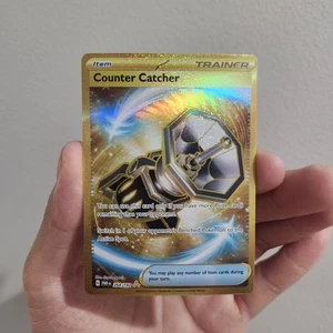 Tarjeta de juego de cartas coleccionables Counter Catcher 264/182 SV04: Paradox Rift Holo Pokemon casi nueva - Imagen 1 de 7