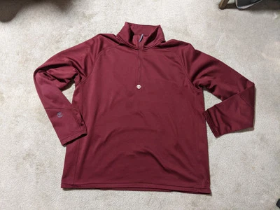 Timberland Quarterzip Men's Size XL Burgundy Red Moisture Wicking - Image 1 of 4