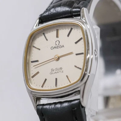 *Exc+5* Vintage 1980 OMEGA De Ville Cal.1365 Quartz Push Crown Gold 24mm Women's - Image 1 of 4