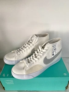Size 9 - Nike SB Blazer Court Mid PRM Warning Label (DZ7635 110) - Picture 1 of 9