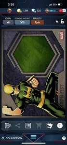 Topps Marvel Collect Digital All-Star Collection Relic Iron Fist Epic 300cc - Picture 1 of 2
