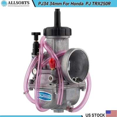 New Carburetor PJ34 34mm For Honda CR250 Suzuki RMZ250 Yamaha WR250F ATV Carb Foto 1 de 4