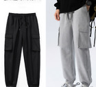 Mens New Sports Pants Multi-Pocket Casual Loose Hip-Hop Youth Trend Tooling Slim