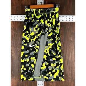 Nike DriFit Dynamo Athletic Training Shorts Volt Gray Black Men Large Activewear - Picture 1 of 8