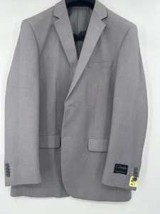 Demantie Super 150s Para Hombres 2 Botones Gris Traje Chaqueta Blazer Talla 40R NUEVO - Imagen 1 de 7