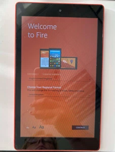 Amazon Kindle Fire HD 8 7th Gen SX034Q Red Touchscreen Tablet eReader WiFi 16GB - Picture 1 of 6
