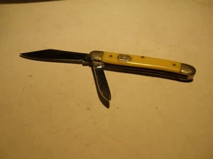 Vtg 1960's SABRE Stainless JAPAN 2 Blade Folding Pocket Knife - Picture 1 of 13