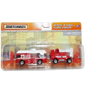 Matchbox Hitch n Haul 2009 Flame Tamers Truck Wildfire Unit Red Set Diecast 1:64 - Picture 1 of 6